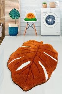 L´essentiel Maison Koupelnová předložka, akrylát Frunze - Orange, Oranžová, Bílá