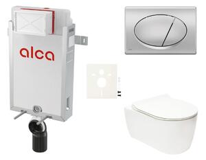 Cenově zvýhodněný závěsný WC set Alca k zazdění + WC Glacera Alfa SIKOAA3