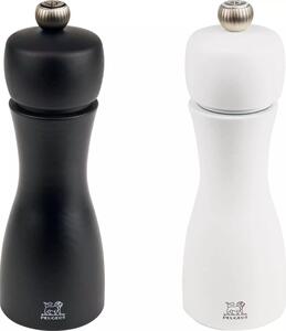 Sada mlýnků na pepř/sůl Peugeot Tahiti, černá/bílá