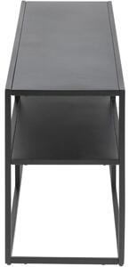 Scandi Černý kovový TV stolek Renna 120x46 cm