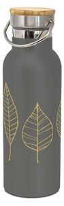 PPD Nerezová lahev Pure Gold Leaves anthracite, 500 ml