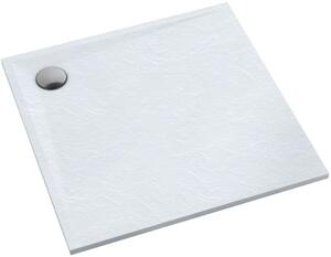 Schedline Libra White Stone čtvercová sprchová vanička 90x90 cm bílá 3SP.L1K-9090/B/ST