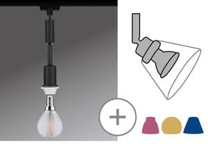 Paulmann 96912 DecoSystems pendant, závěs pro Urail systém, 1x20W E14, matná černá