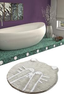 L´essentiel Maison Koupelnová předložka, akrylát Shy Cat - Grey, Vícebarevná