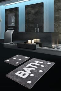 L´essentiel Maison Koupelnová předložka, akrylát, Set 2 ks Bath - Fume, Kouřová