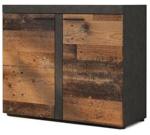 Komoda RUMBA 2F | 97,2 cm | old wood style/matera