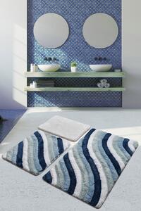 L´essentiel Maison Koupelnová předložka, akrylát, Set 3 ks Colorful - Blue, Vícebarevná
