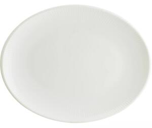 BONNA Iris talíř mělký, oválný, délka: 250 mm, bílý