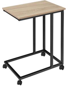 Tectake 404220 odkládací stolek luton 48x35x70cm - industrial světlé dřevo, dub sonoma