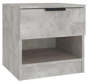 Noční stolek betonově šedý kompozitní dřevo