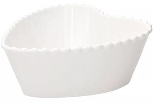 TOGNANA Ornament Pearl MIska srdce, výška: 85 mm, délka: 210 mm, šířka: 200 mm (6 ks)