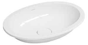 Omnires Shell M+ umyvadlo 48x31 cm oválné pod pult bílá SHELL480UPBP