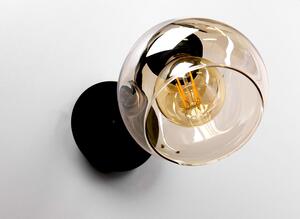 Candellux Černo-zlaté nástěnné svítidlo Unica pro žárovku 1x E27 21-00866
