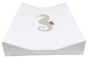 Bílá omyvatelná přebalovací podložka Quax Seahorse 67 x 44 cm