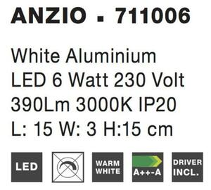 Nova Luce Moderní nástěnné LED svítidlo Anzio ve dvou kulatých variantách - 3 W LED, pr. 150 mm NV 711006
