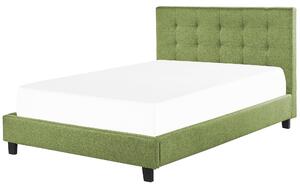 Čalouněná postel 140 x 200 cm zelená LA ROCHELLE