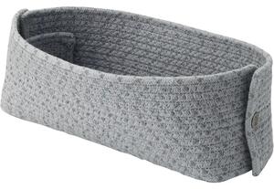 Knit-It Košík na pečivo, výška: 100 mm, délka: 300 mm, šířka: 150 mm, šedý
