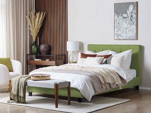 Čalouněná postel 160 x 200 cm zelená LA ROCHELLE