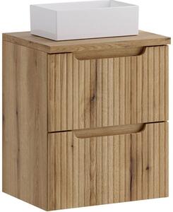 Sada skříňka Comad Nova Coast Evoke NOVA COAST EVOKE 82-50-40-2S, umyvadlo Comad Gaja UN-GAJA35-SW 78570A(35), NOVA OAK A 89-50