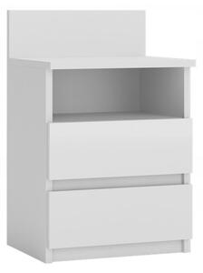 Noční stolek TopEshop Malwa M1 40x32x59 cm bílý