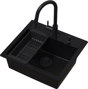 Ruvetti Frigo dřez s baterií a příslušenstvím černá/černá LP_3200_FR5651FB_W