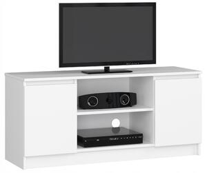 TV stolek/skříňka 2D1P 120 cm bílá komoda AKD