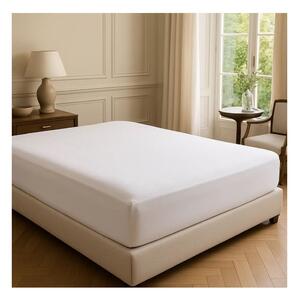 Bílé napínací prostěradlo z bavlny Renforcé 200x140 cm Ranforce – Mila Home Luxury