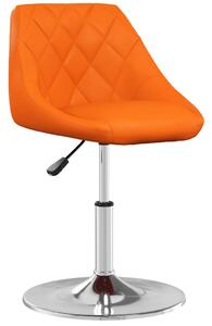 Jídelní židle oranžová umělá kůže