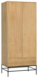Dubová šatní skříň Woodman Flora II. 190 x 80 cm