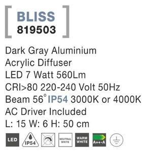Nova Luce Moderní zahradní lampa Bliss NV 819503
