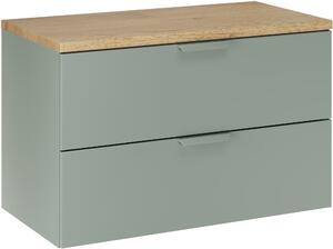 Sada skříňka Comad Aster Green ASTER GREEN 82-80-46-2S, deska na skříňku Comad Nordic Cremona CREMONA 89-80-46 M