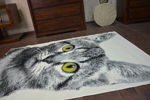 Balta Kusový koberec BCF FLASH 33319/160 Kočka krémový šedý Rozměr: 160x225 cm