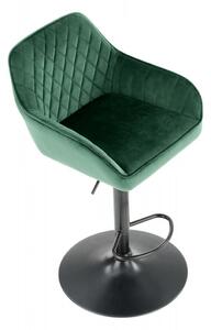 HALMAR Barová židle Telin tmavě zelená