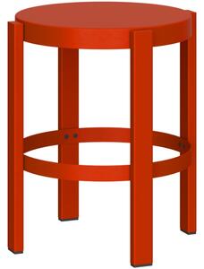 Noo.ma Červená kovová stolička Doon 45 cm