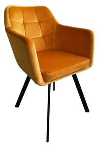 Jídelní židle Zevas (hořčičná + černá). Vlastní profesionální přeprava až k Vám domů 1044458