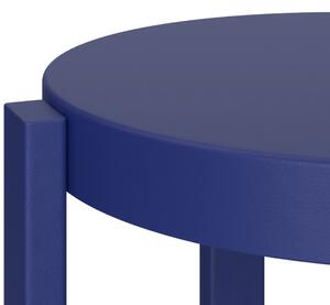 Noo.ma Modrá kovová barová židle Doon 75 cm