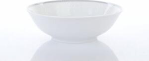 Porcelánová miska, Thun, ANGELIKA - bílá krajka, šedý lem, 16 cm