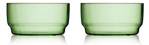 Zelené skleněné misky v sadě 2 ks 500 ml Torino – Lyngby Glas