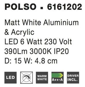 Nova Luce Nástěnné LED svítidlo Polso ve stylovém designu NV 6161202
