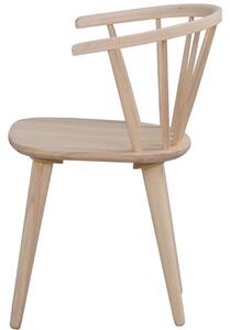 Bělená dřevěná jídelní židle ROWICO CARMEN
