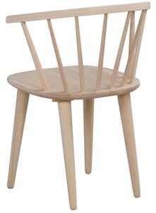 Bělená dřevěná jídelní židle ROWICO CARMEN
