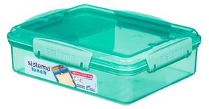 Sistema Krabička na svačinu se 3 oddíly 975 ml Barva: zelená/modrá