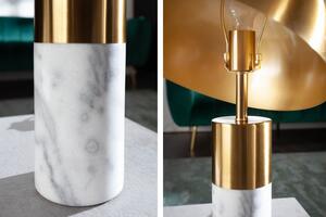 Noble Home Zlato-bílá stolní lampa Burlesque