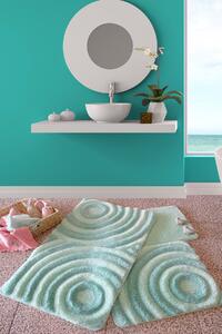 L´essentiel Maison Koupelnová předložka, Set 3 ks Wave - Mint, Mátová