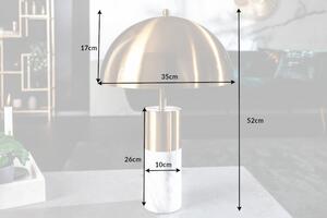 Stolní lampa BURLESQUE bílá mramor Svítidla | Stolní