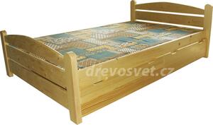 Dřevěná postel SÁRA 2 dvoulůžko z masivu smrk