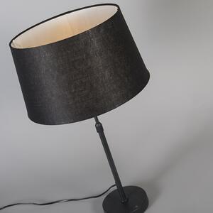 Stolní lampa černá s černým odstínem 35 cm nastavitelná - Parte