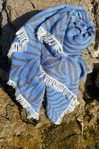 L´essentiel Maison Plážový ručník Fouta Carnival - Blue, Modrá