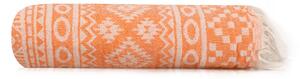 L´essentiel Maison Plážový ručník Fouta Cicim - Orange, Oranžová