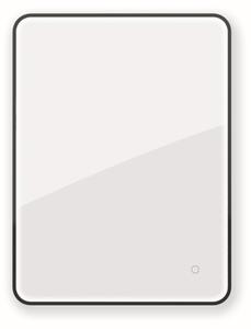 Oltens Nordlis zrcadlo 60x80 cm obdélníkový s osvětlením s vyhřívací podložkou černá 64116300
